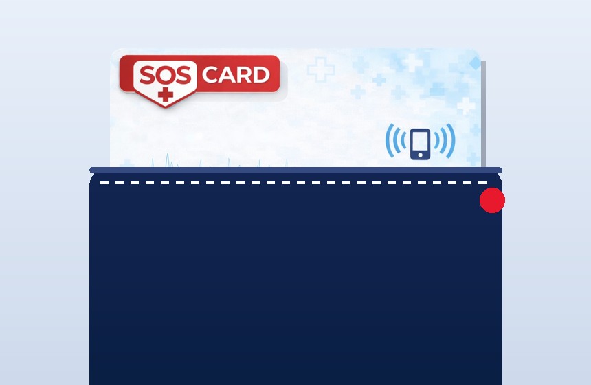 Étui de protection SOS Card
