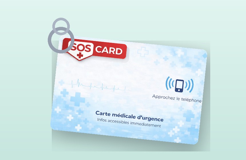 Porte-clés SOS NFC
